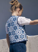 Chaleco azul y blanco, reversible y acolchado LEGILETTE / 24H2PFJ1CSM001