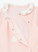 Pelele rosa claro de terciopelo LORETTE / 24H0NF11GRED322