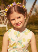 Vestido amarillo reversible de raso de algodón LAPAKRETTE / 24H2PFI1ROBH705