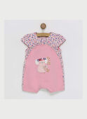 Pelele de color rosa REJARDIN / 19E5BFJ4GRE301