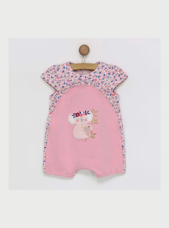 Pelele de color rosa REJARDIN / 19E5BFJ4GRE301