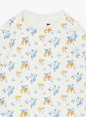 Body camiseta de color crudo con estampado de flores GAEMILIE / 23H1BF91BOD001