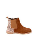 Botines de piel vuelta de color camel con brillo para niña BECHELETTE / 21F10PF43D0D804