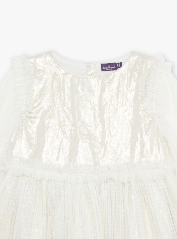 Vestido plisado de gasa DAEFETTE / 22H2PF61ROB005