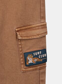 Pantalón cargo terracota KROPANTAGE / 24E3PGE1PAN408