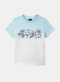 Camiseta Playa Azul y Blanco  KLIPLAGE / 24E3PGR2TMC000