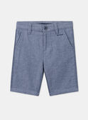 Bermudas bordadas azules KREBERAGE / 24E3PGL2BER205