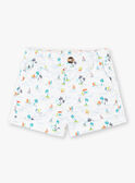 Short blanco y azul con estampado de fantasía ZATOM / 21E1BGU1SHO001