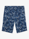 Bermudas de color azul con estampado de hojas para niño CIPOPAGE / 22E3PGK2BERC211