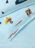 Juego de cama de color turquesa con estampado de piratas TIPARURPIR / 20EZEN74PLCC218