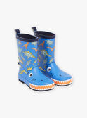 Botas de agua de color azul con estampado de dinosaurios FEPLUIAGE / 23N10PG11D0C208