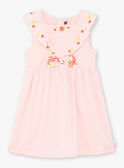 Vestido rosa sin mangas bordado para niña TAYEKETTE / 20E2PFZ5ROB312