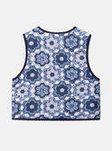Chaleco azul y blanco, reversible y acolchado LEGILETTE / 24H2PFJ1CSM001