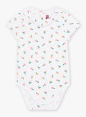 Body de color crudo con estampado de melocotón para bebé niña CAPATRICIA / 22E1BFM1BOD001