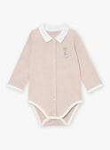 Body, peto y calcetines de color caqui y avellana LOIC / 24H0CG12ENS604