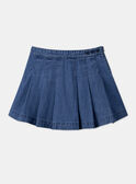 Falda vaquera plisada azul LEJUPETTE / 24H2PFJ1JUPP272