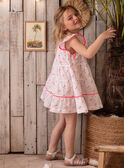 Vestido blanco con estampado de palmeras ZYPANETTE / 21E2PFU2ROB000
