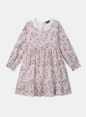 Vestido floral con cuello babero  LADEDETTE / 24H2PFQ1ROB001