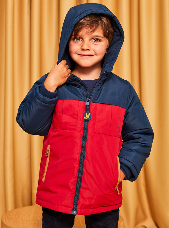 Abrigo azul y rojo con capucha : comprar online Abrigos, parkas y chaquetas SergentMajor