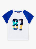 Camiseta blanca y azul de manga corta LADUAGE / 24H3PGI4TMC000