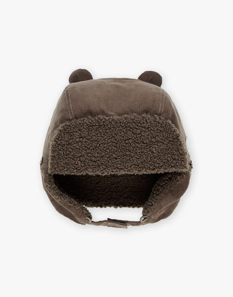 Remisión colegio auxiliar Gorro gris con orejas de animal de pana : comprar online - Gorros, bufandas  y guantes | SergentMajor