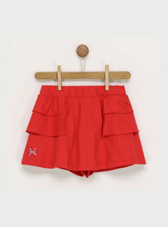 Falda de color rojo RADUDETTE 1 / 19E2PFL1JUP050