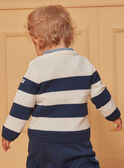Jersey con estampado de rayas azules y blancas LADAEL / 24H1BGJ1PUL001