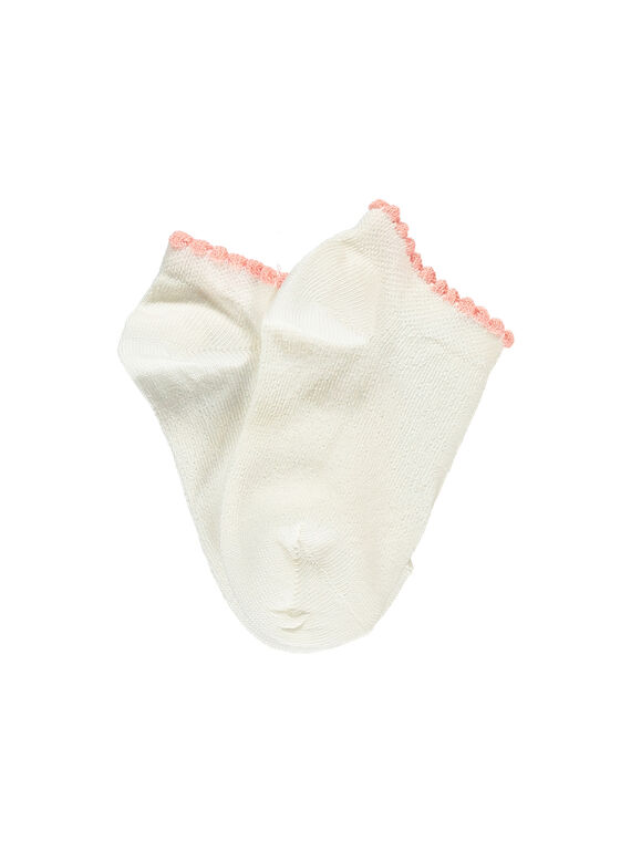 Calcetines cortos de color blanco RYNARIETTE / 19E4PFH2SOB001