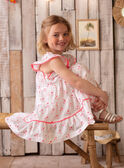 Vestido blanco con estampado de palmeras ZYPANETTE / 21E2PFU2ROB000