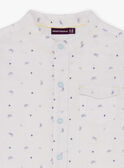 Camisa blanca y azul con estampado de bici para bebé niño TYWOLAGE / 20E3PGZ2CHM000