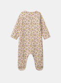 Pelele de muletón floral MEAMELIE / 25E5BFF3GRE413