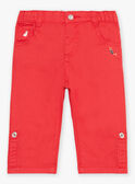 Pantalón de pana rojo FAKIAN / 23E1BGC2PAN410