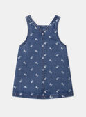 Casulla en tejido vaquero floral MABERTILLE / 25E1BF71CHSK005