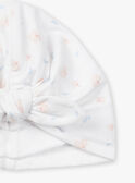 Gorro de recién nacido de color crudo con estampado floral KOLAB / 24E0AF12BNA000