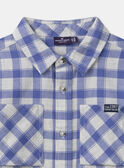 Camisa de cuadros azul MEMINAGE / 25E3PG81CHM001